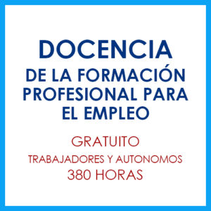 Docencia de la formación profesional para el empleo